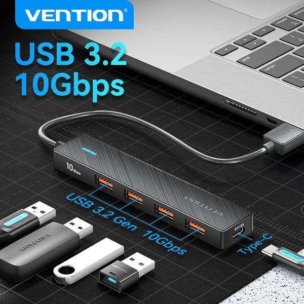 Vention 4-Port USB 3.2 Hub 10Gbps