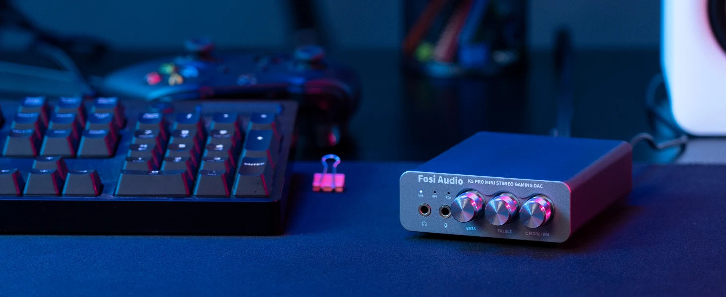 Fosi Audio K5 PRO – USB DAC & Headphone Amplifier