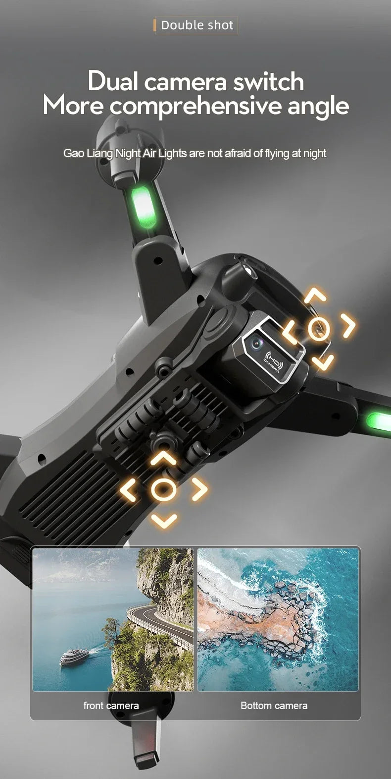 S2S Mini Drone – 8K HD Camera, Obstacle Avoidance & Foldable Quadcopter