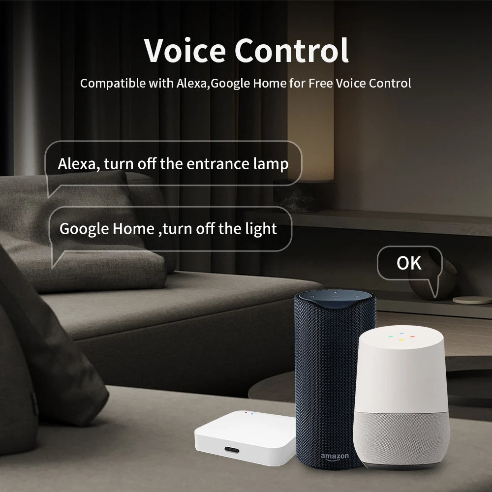 TNCE Tuya WiFi/Zigbee Wall Switch – 1/2/3/4 Gang