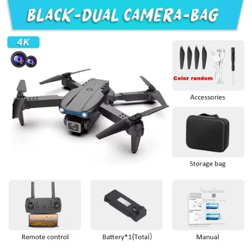 E88Pro 4K Drone – Dual HD Camera, Foldable WiFi FPV Quadcopter