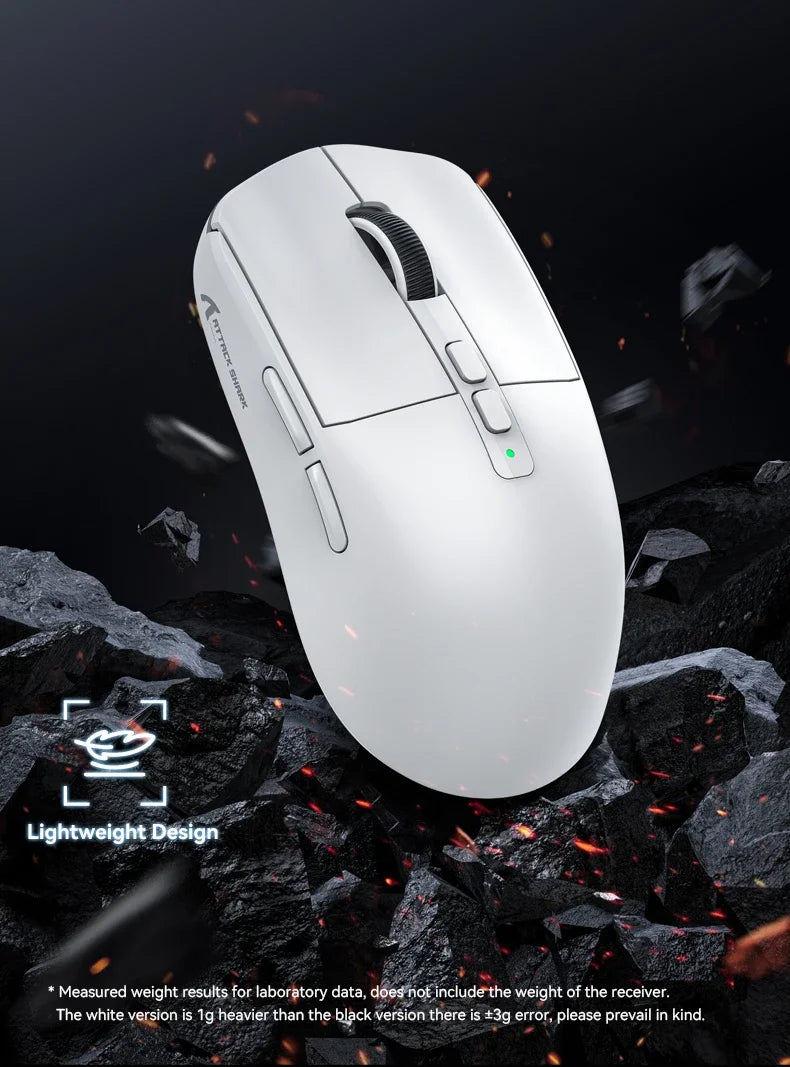 Attack Shark X6 Bluetooth Gaming Mouse – PAW3395 & Tri-Mode
