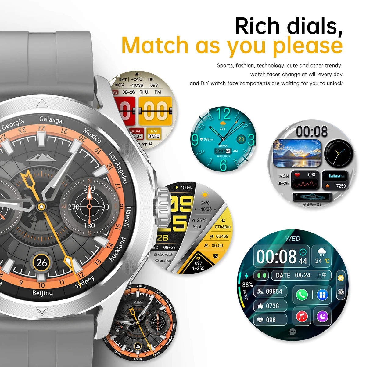 Xiaomi S4 Ultra Smartwatch – HD AMOLED, GPS, Heart Rate & Bluetooth