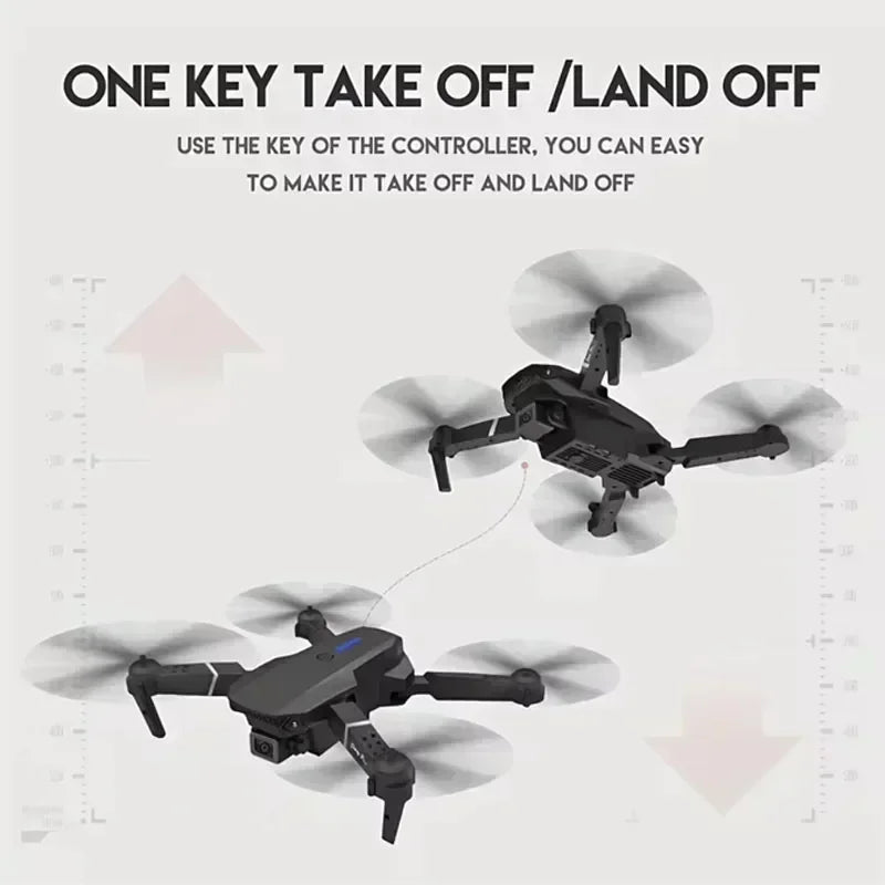 E88Pro 4K Drone – Dual HD Camera, Foldable WiFi FPV Quadcopter