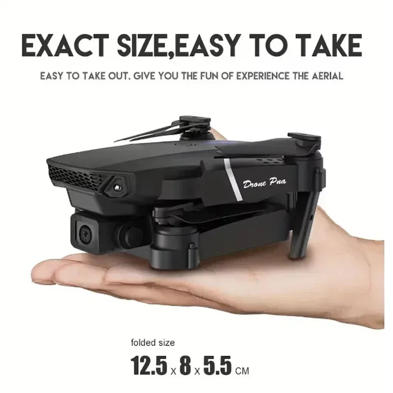 E88Pro 4K Drone – Dual HD Camera, Foldable WiFi FPV Quadcopter