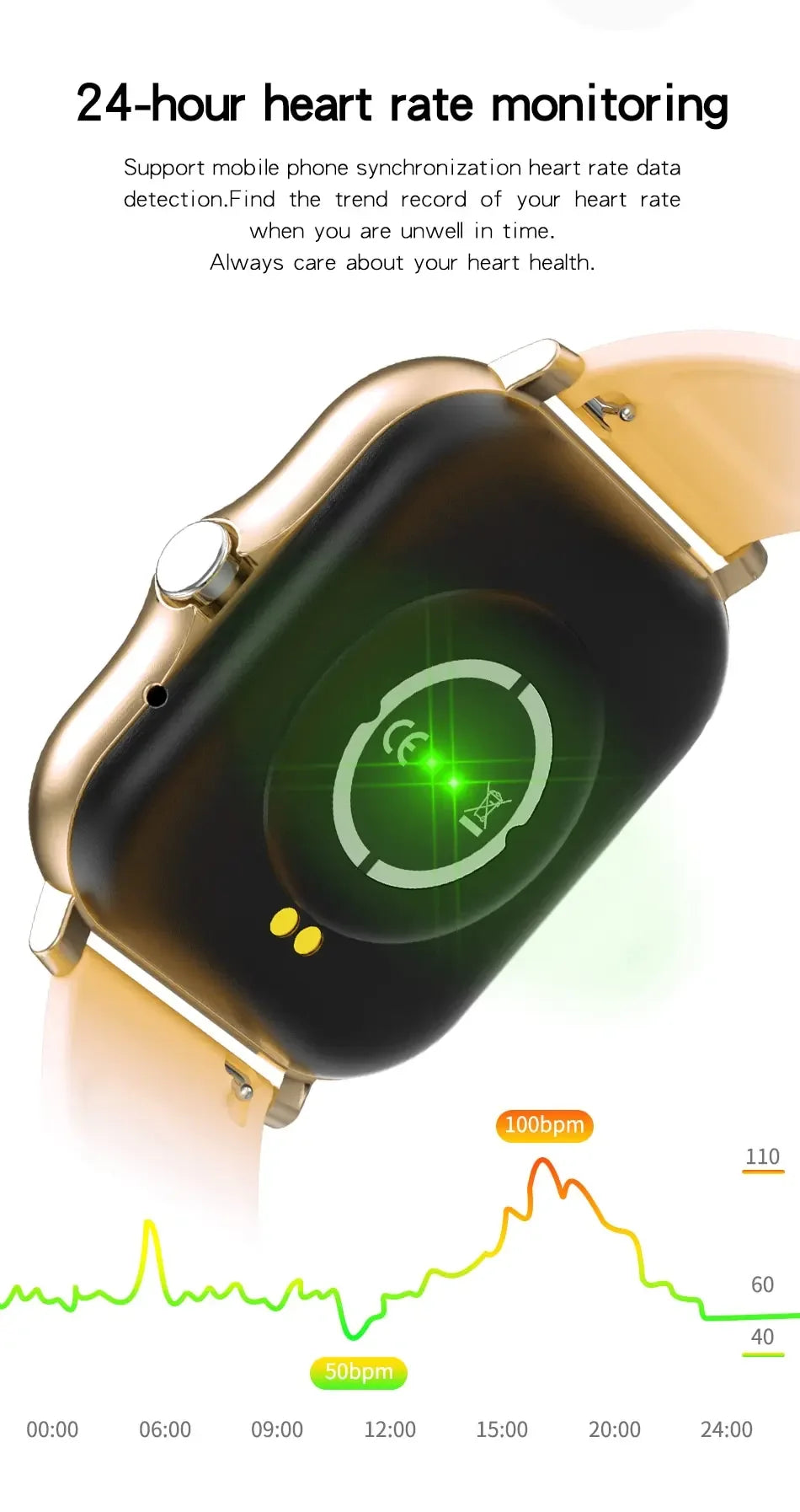 2024 Bluetooth Smart Watch – Touch Call & Fitness Tracker