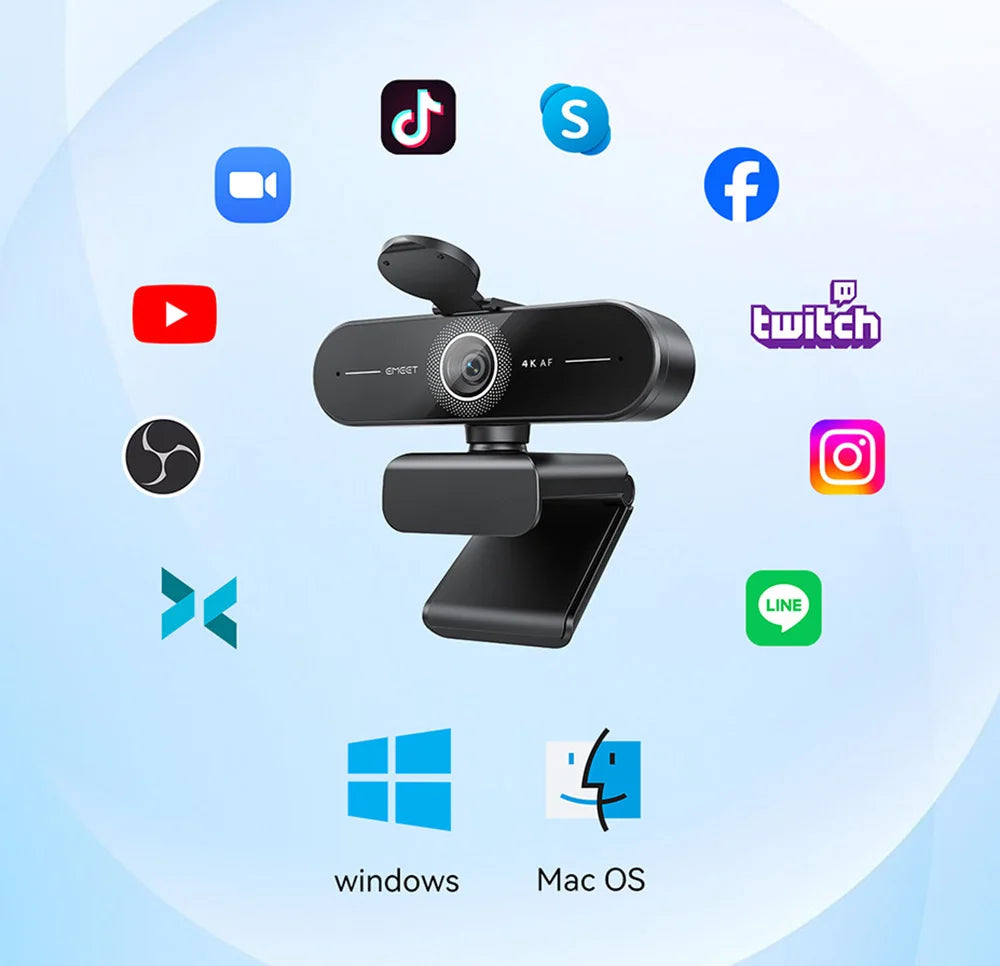 EMEET C60E – 4K/1080p HD Webcam