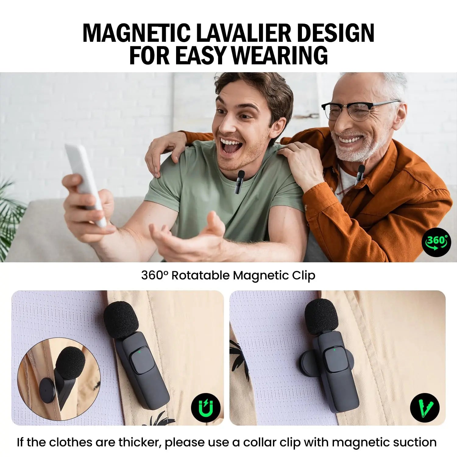 Basix Wireless Lavalier Microphone – Mini Windproof