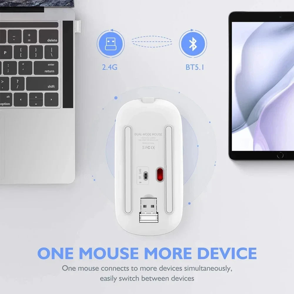 Wireless Rechargeable LED Backlit Mouse