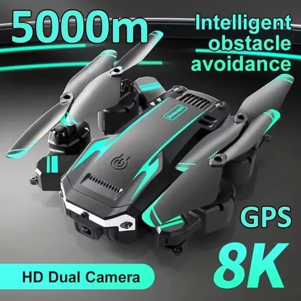 5G GPS Drone – 8K & 4K Dual Camera Quadcopter with Obstacle Avoidance