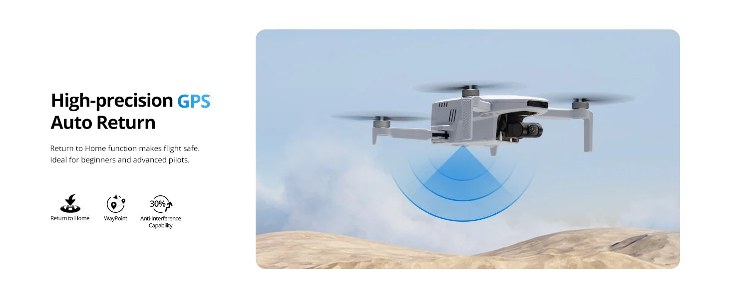 Potensic C0 Mini Drone – 4K Camera, 3-Axis Gimbal, 6KM GPS