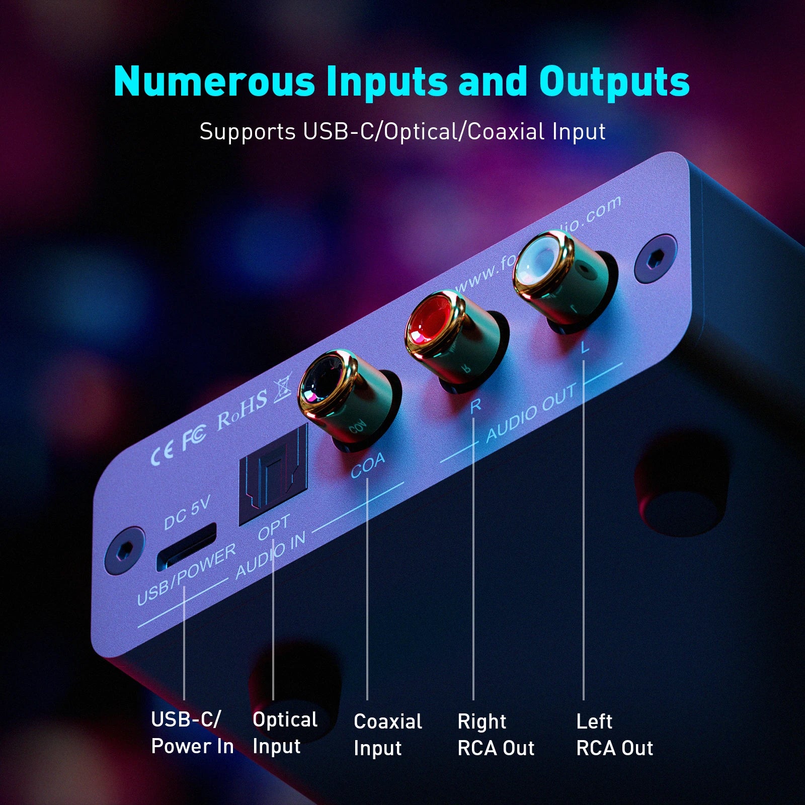 Fosi Audio K5 PRO – USB DAC & Headphone Amplifier