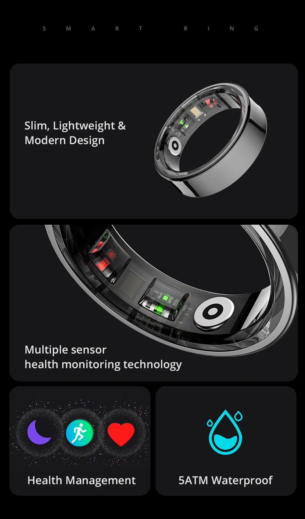 COLMI R09 Smart Ring – 2024 Health Tracker